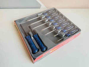 *NEW* Snap On 9pc Blue Combination Screwdriver & Striking Prybar Set SGDXPB90BMB - Picture 1 of 4