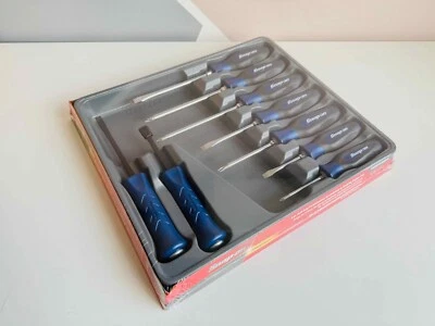*NEW* Snap On 9pc Blue Combination Screwdriver & Striking Prybar Set SGDXPB90BMB - Image 1 of 4