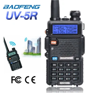 BAOFENG BF-UV5R FM-Transceiver Dualband-Handfunkgerät 128CH Walkie Talkie 1-Paar - Zdjęcie 1 z 12