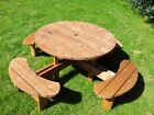 **b Grade** Round Picnic Bench Supersize Excalibur 1300mm Top 38mm Timbers