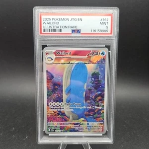 2025 Pokemon Journey Together JTG EN #162 Wailord PSA 9 MINT - Imagen 1 de 2