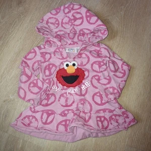 Girl 18month Elmos World Elmo Dress Peace Love Pink Long Sleeve Baby Toddler Y2K - Picture 1 of 5