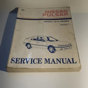 Nissan Pulsar N14 ET Workshop Manual Volume 1 GC - Picture 1 of 6
