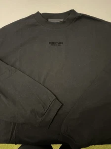 Essentials  Longsleeve/ Fear Of God/ Schwarz/ Gr. L / Overside/wie Neu - Bild 1 von 4