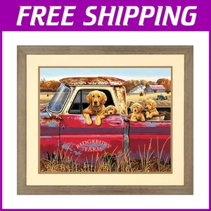 Golden Retriever Acryl Malerei Set - 20" x 16" - Bild 1 von 2