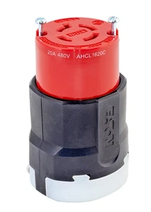 Eaton AHCL1620C Industrial Locking L16-20R 20A 480V Ultra Grip 3-Pole 4-Wire - Picture 1 of 4