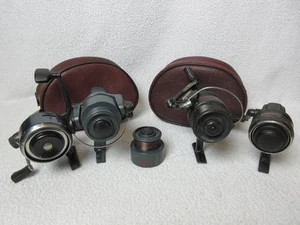 Fishing Reels and 2 Brown Cases. Paver, Mitchell 1160, Abu 506 - Picture 1 of 24