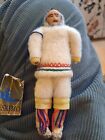 Eskimo Doll 5.5 Inches Tall With Tag Showing Artist And Where Made Igloolik