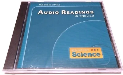 RARE NEW - MCDOUGAL LITTELL SCIENCE AUDIO READING IN ENGLISH PC MAC CD - Image 1 of 2