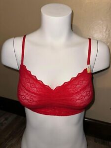 VS PINK Red Lace Bralette SMALL
