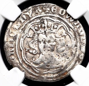 ENGLAND. Edward III. 1327-1377. Silver Groat, London mint, NGC VF Details - Picture 1 of 4