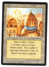 ► magic-style ◄ mtg-city of brass-Arabian nights-nm -