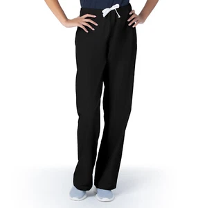 Urbane Womans Straight Leg Scrub Pants- 9502 Black PXXS ,3XL, - Picture 1 of 6