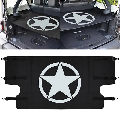 Cubierta de carga trasera maletero protector de seguridad para Jeep Wrangler JK JKU 2007-2018 4 puertas Foto 1 de 4
