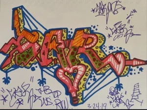 SAR TMB Sketch 2018 30x23cm COPE2/QUIK/TAKI183/GHOST/LAKES/DAZE/FUTURA2000/SONIC - Picture 1 of 4