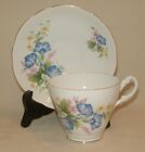 Vintage Tea Cup Set - Floral Design On White Bone China - England Royal Ascot