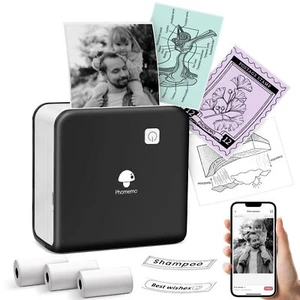 Mini Imprimante Imprimante Imprimante Portable Thermique M02 Pro 300 DPI Peti... - Afbeelding 1 van 9