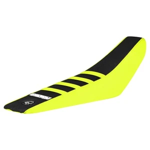 2024 - KTM SX 50 Seat Cover By Enjoy MFG NEON YELLOW/BLK/NEON YELLOW ribs #422 - Picture 1 of 5