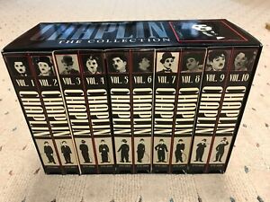 CHAPLIN THE COLLECTION, VHS TAPES + 2 DVD'S: THE CHARLIE CHAPLIN COLLECTORS ED.