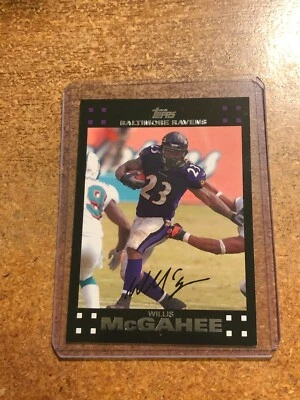 2007 Topps Football  # 54 Willis McGahee - Image 1 of 2