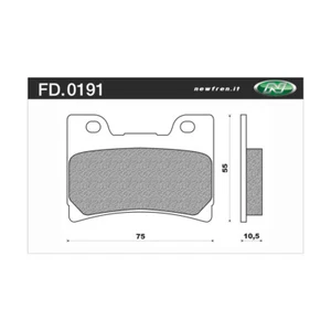 Newfren 1-FD0191-BT Brake Pads Tour Organic - Picture 1 of 1