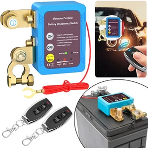 Remote Battery Disconnect Switch 12V 240A Battery Kill Switch for Auto RV ATV - Foto 1 di 12