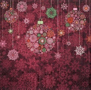 4 servilletas de papel individuales mesa artesanal decoupage/adornos de Navidad estrellas 29 - Imagen 1 de 2