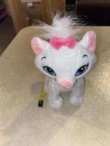 Disney Aristocats Marie 7" Plush Just Play White Cat Pink Bow# - Picture 1 of 4