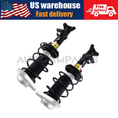 2x Front Shocks Struts Assys w/ADS For Mercedes W218 W212 CLS63 E63 AMG 6.3L RWD - Imagen 1 de 4