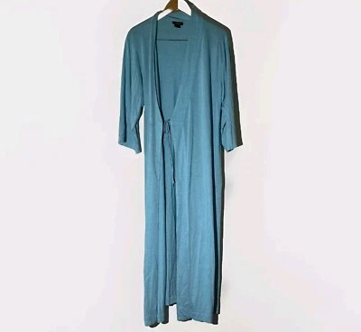 Халат женский Natori размер средний синий длинный модальный эластичный без ремня - Изображение 1 из 4