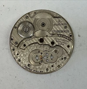 South Bend Studebaker Pocket Watch Partial Movement out of Watchmaker's Estate! - Picture 1 of 2