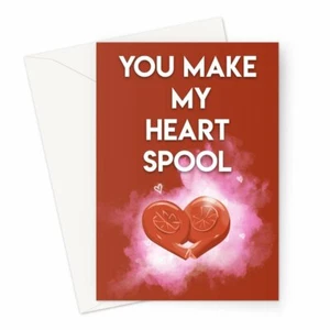 Tarjeta de felicitación de coche con carrete Turbo Heart (V1) - Imagen 1 de 1
