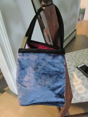 SALVATORE FERRAGAMO Multicolor Velvet Tote Bag Square Bottom inner Purse EUC - Image 1 of 4