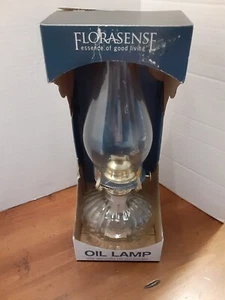 NIP New Florasense Oil Lamp Clear Glass indoor outdoor 13 " high Great Light - Picture 1 of 11