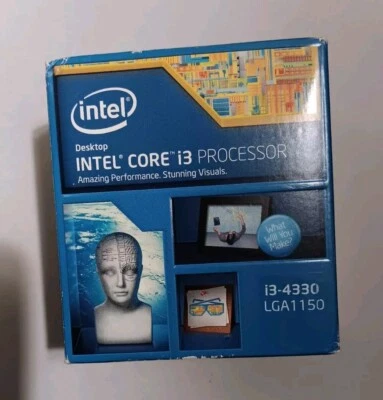 Intel Core i3-4330 3.50GHz LGA1150 Dual Core  4MB Processor W/ Fan + Box Tested - Image 1 of 4