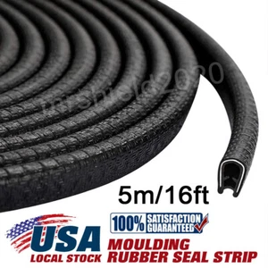 5M/16FT Rubber Seal Weather Strip Trim For Car Front Rear Windshield Sunroof US - Picture 1 of 18