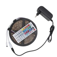 5050 RGB LED Strip DC 12V 5M 300LED RGBW/WW LED Light Strip with 3A Power+Remote