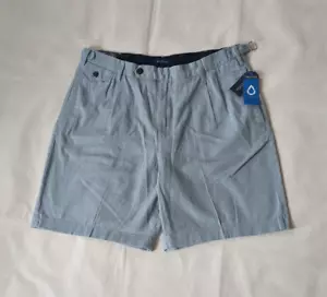 Nautica Shorts Men's 36 Blue Linen Cotton Blend Classic Fit High Rise NWT $79.50 - Picture 1 of 12