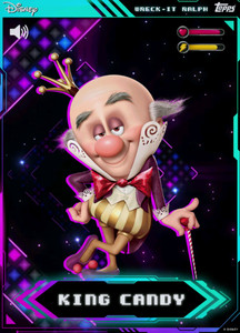 Topps Disney Wreck It Ralph 10th Anniversary LIMITED Motion Character KING CANDY