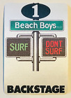 Beach Boys Original unbenutzt weiß Konzertpass Ticket Surfen nicht surfen Tour 1991