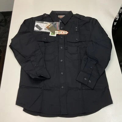 5.11 Tactical Men's Twill PDU Class B Long Sleeve Shirt, 72345- Navy Large - Image 1 of 3