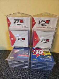 Iomega And Fuji 100mg Zip Disc -Bundle. Brand New - Unopened package 16 Total