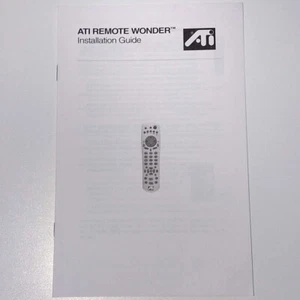 ATI Remote Wonder Installation Manual Guide Only - Picture 1 of 2