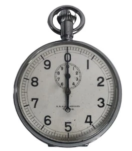 Vintage Stopwatch ~ A.R. & J.E. Meylan ~ Type 218 ~ Mechanical Wind Up ~ Tested - Picture 1 of 7