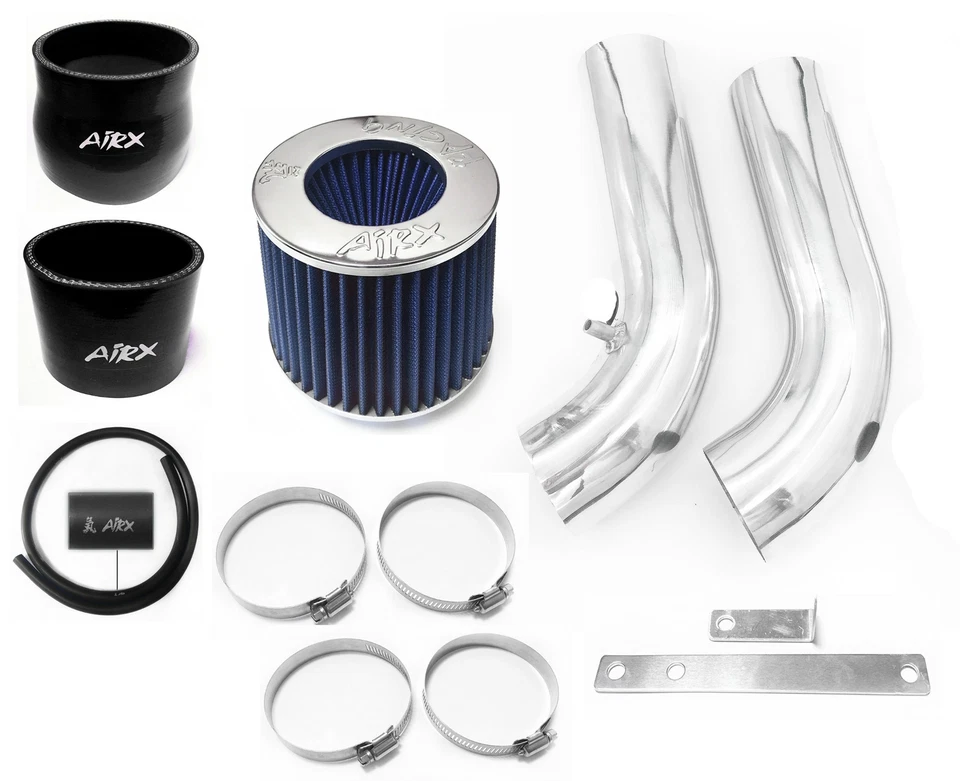 AirX Racing черный-синий для 2PC 2010-2011 Kia Soul 2.0L L4 холодный воздухозаборник набор - Изображение 1 из 1