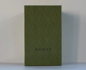 Auténtica caja de almacenamiento de regalo de zapatos vacía GUCCI verde grande 12,5 X 7,75 X 4,25 - Imagen 1 de 12
