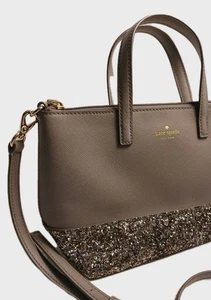 Kate Spade New York Purse Handbag Glitter Crossbody City Scape *Flaw* - Picture 1 of 11