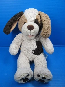 Build A Bear Brown Spotted Puppy Dog Scruffy Sherpa Plush 16" - Picture 1 of 6