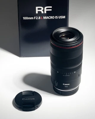 Canon RF 100mm F2.8 L Macro IS USM Objektiv, schwarz lens black - Bild 1 von 4