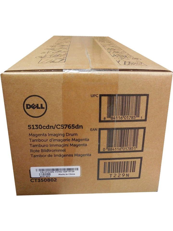 Unidad de tambor magenta genuina OEM Dell T229N (D718R) 5130cdn Foto 1 de 1